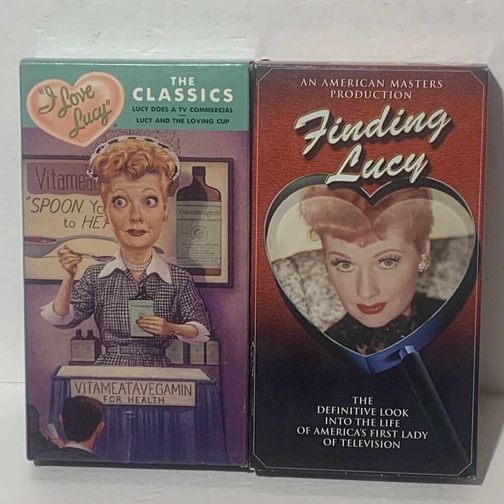 VHS Finding Lucy 2003 I Love Lucy The Classics 1998 Lot Of 2 VHS